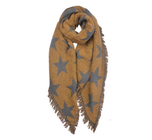 Clayre & Eef Schal - Star Hoey Yellow 62 x 180 cm