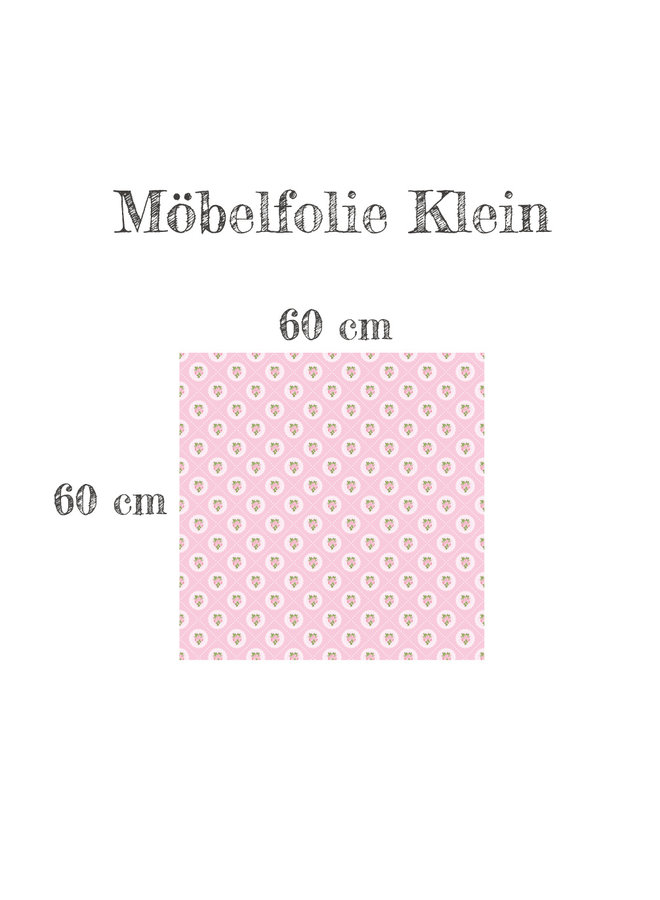 Selbstklebende Tapetenfolie in Textiloptik - Frühlings Rose