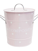 Isabelle Rose Kompost Kübel "Pink Dot" - 21x19cm