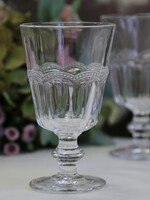 Chic Antique Weinglas Antoinette mit Perlenkante