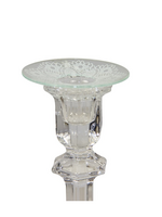 Kerzenmanschette aus Glas - mit Spitze - 7cm