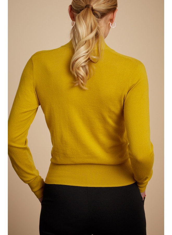 Pullover - Ellen Bow Top Cottonclub - Spring Yellow