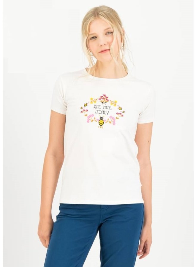 T-Shirt Save the Bees - creamy camellia