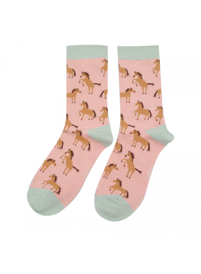 Lustige Bambus Socken - "Rössli" Rosa (37-41)
