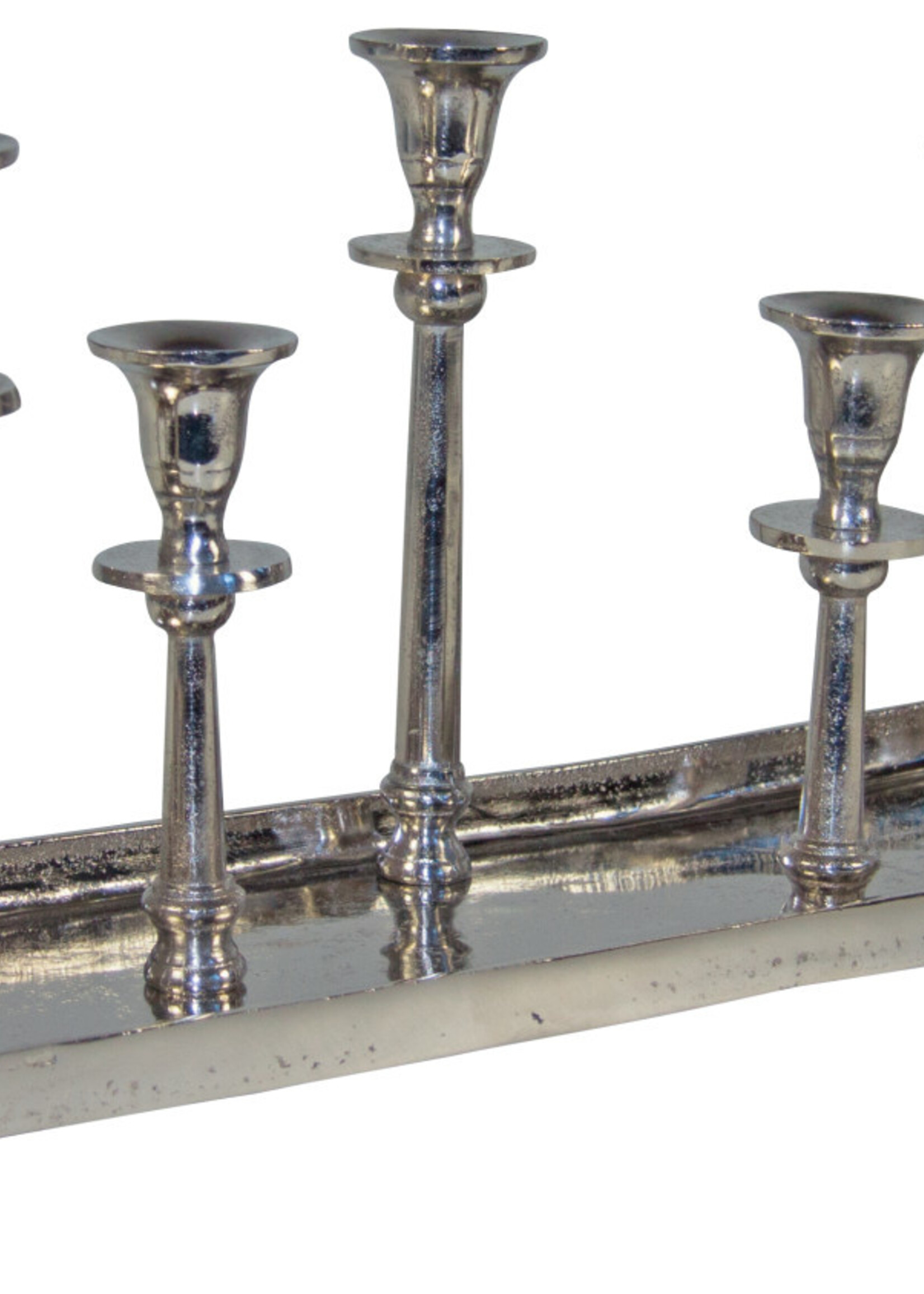 Kerzenständer für 10 Kerzen - Antik-Silber