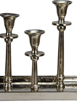 Kerzenständer für 5 Kerzen - Antik-Silber