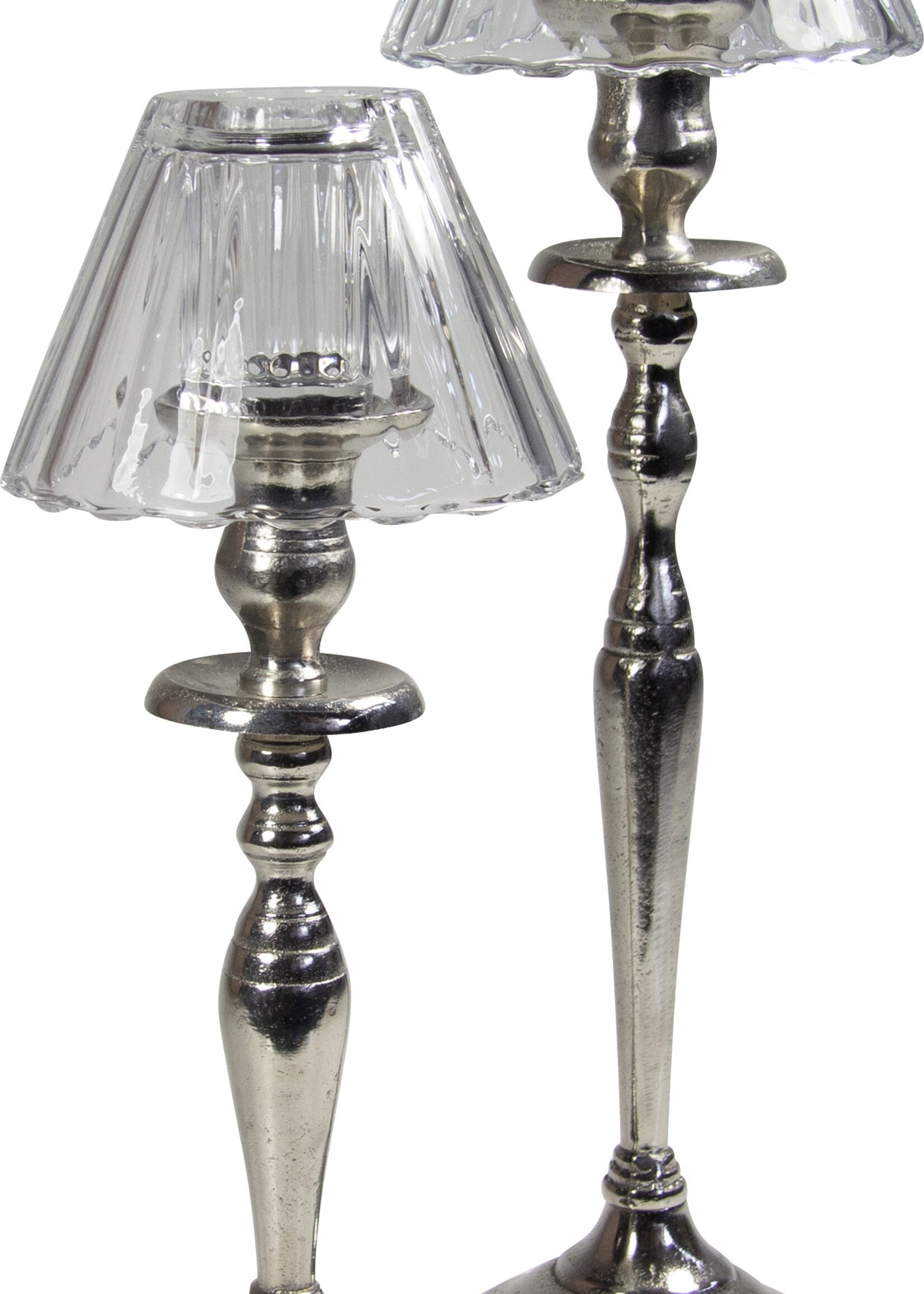 Kerzenständer Single 28.5 cm - Antik-Silber