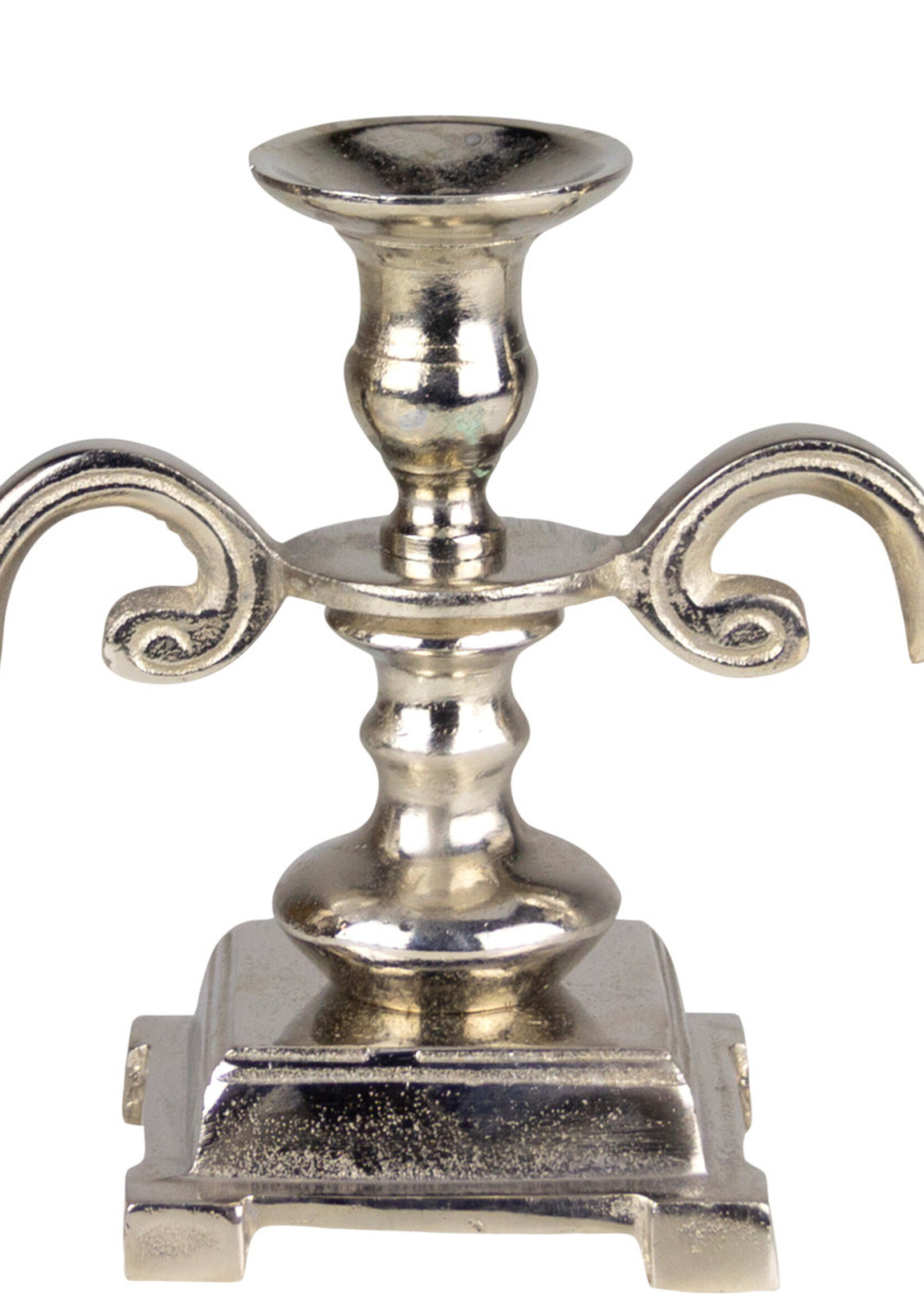 Kerzenständer 2-armig - Silber