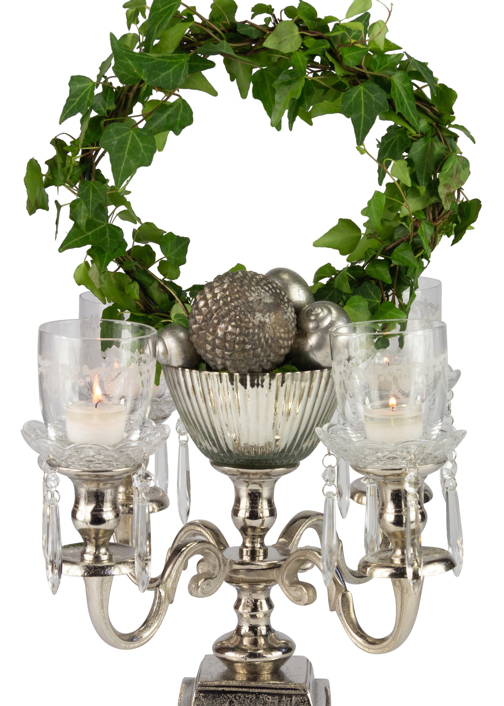 Kerzenständer 4-armig - Silber