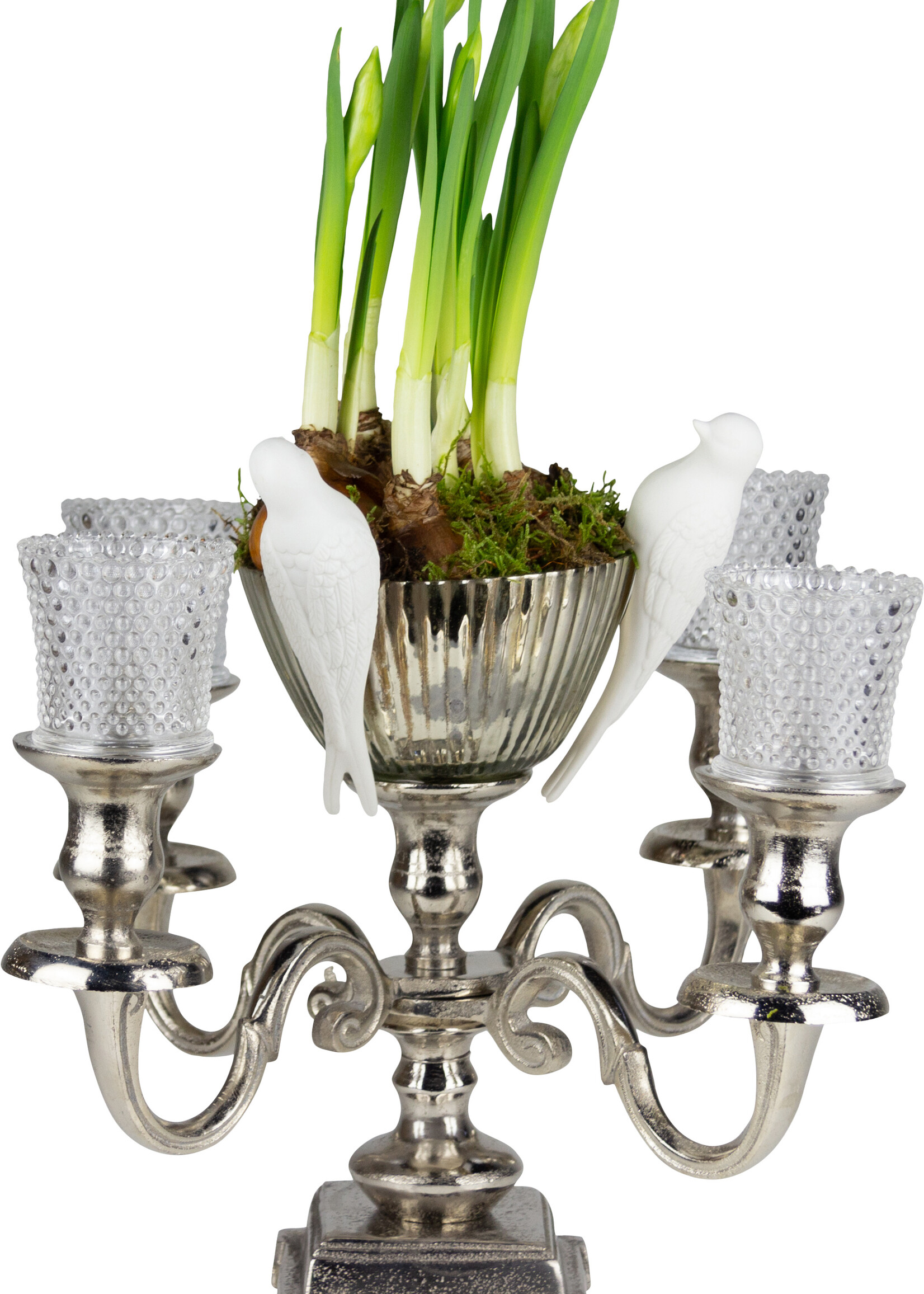 Kerzenständer 4-armig - Silber