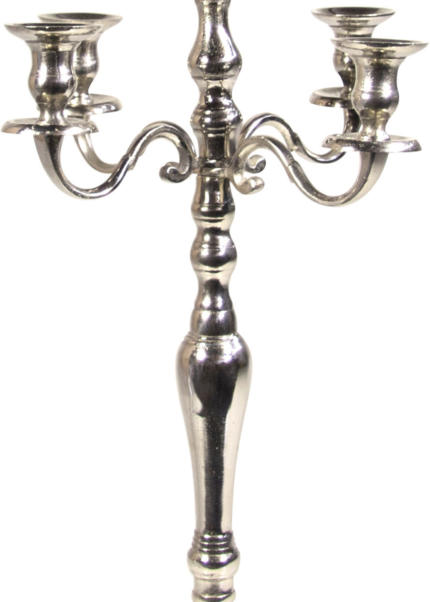 Kerzenständer 4-armig-68cm - Antik-Silber