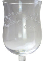 Teelicht Aufsatzglas Ranken - Höhe 15 cm