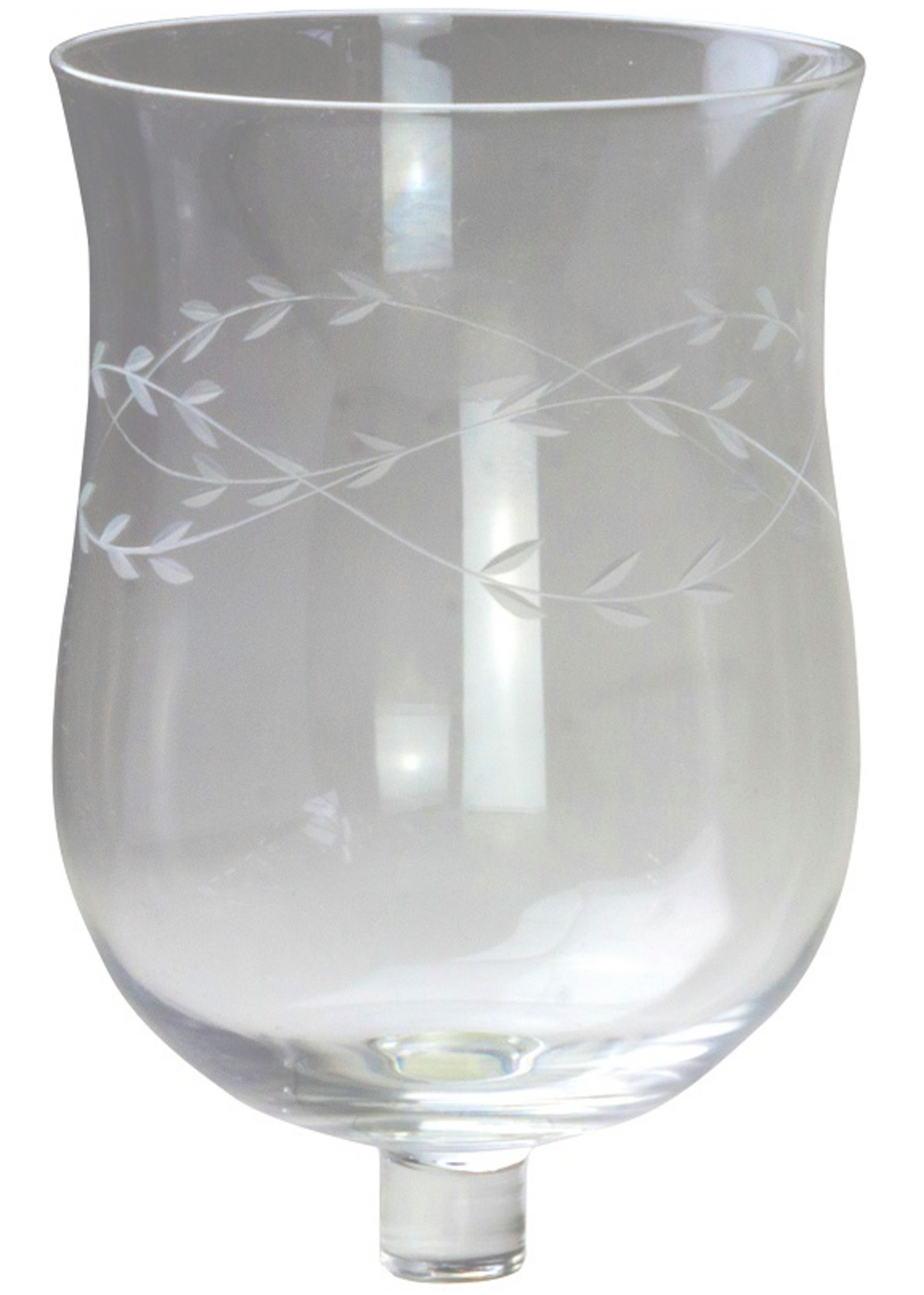 Teelicht Aufsatzglas Ranken - Höhe 15 cm