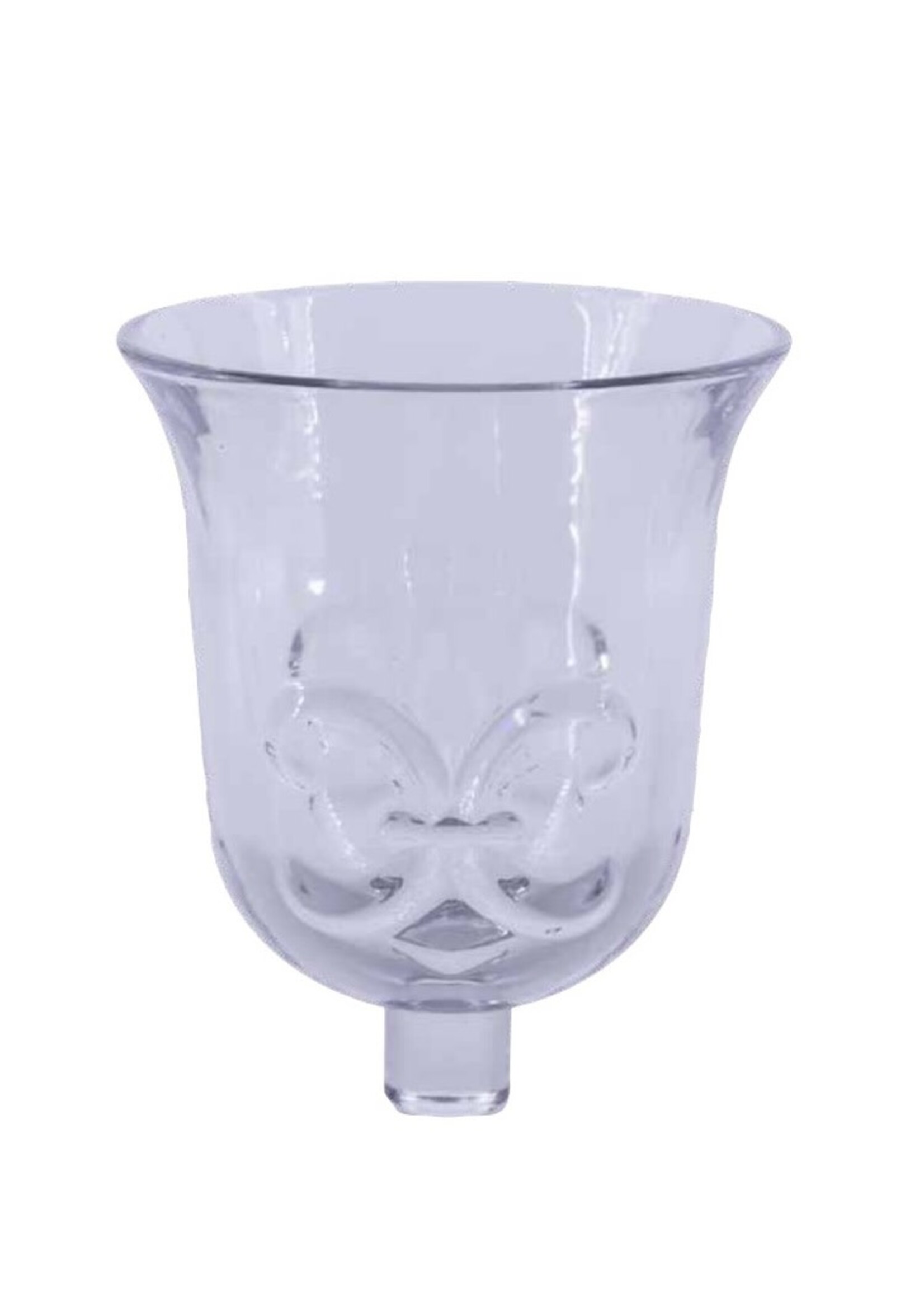 Teelicht Aufsatzglas Lilien- 11 cm