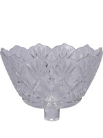 Teelicht Aufsatzglas Wide geschliffen - Höhe 8 cm