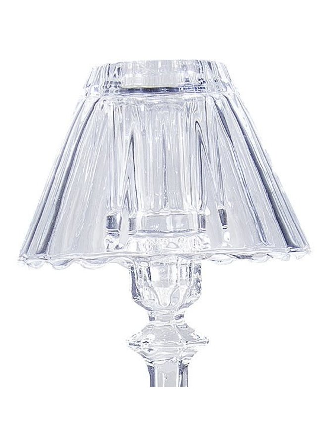 Schirm & Teelicht Aufsatzglas stripe - Höhe 9 cm