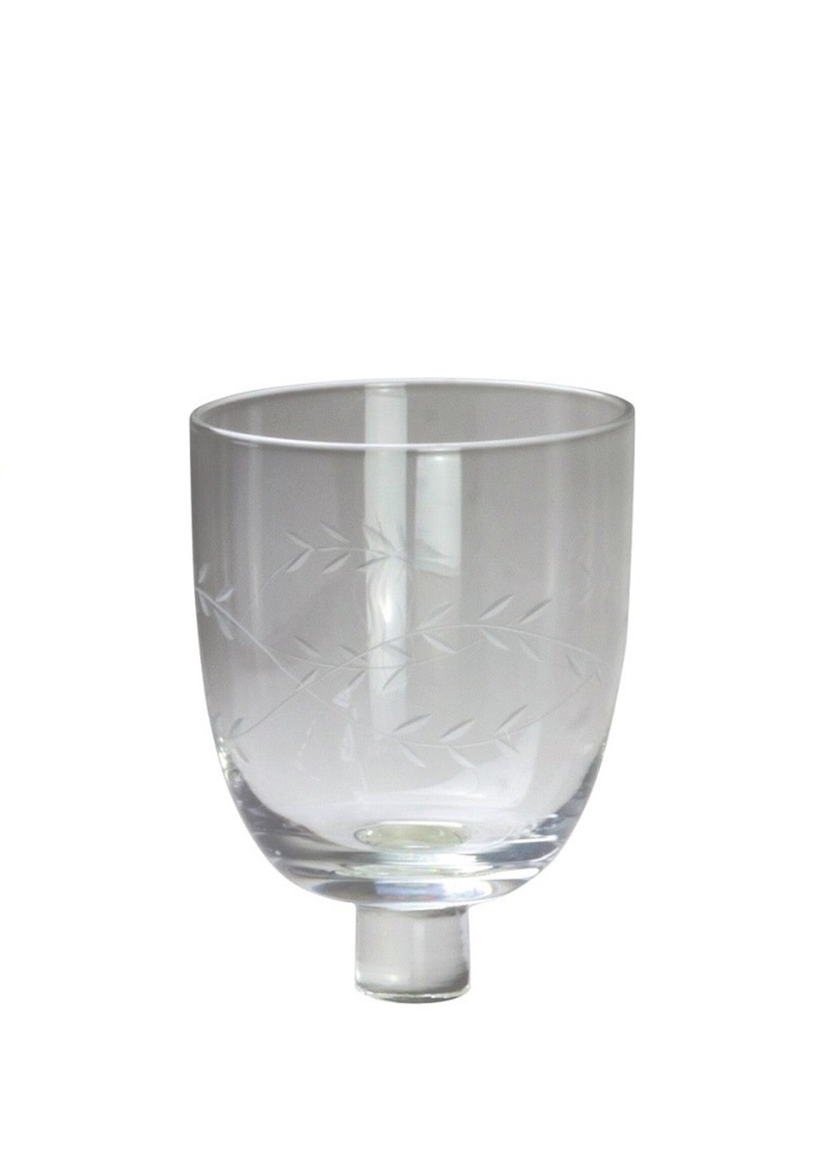 Teelicht Aufsatzglas Ranken - Höhe 8 cm