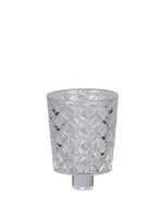 Teelicht Aufsatzglas Cross - Höhe 6.5 cm