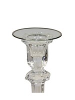 Kerzenmanschette aus Glas mit Silberrand - 7 cm