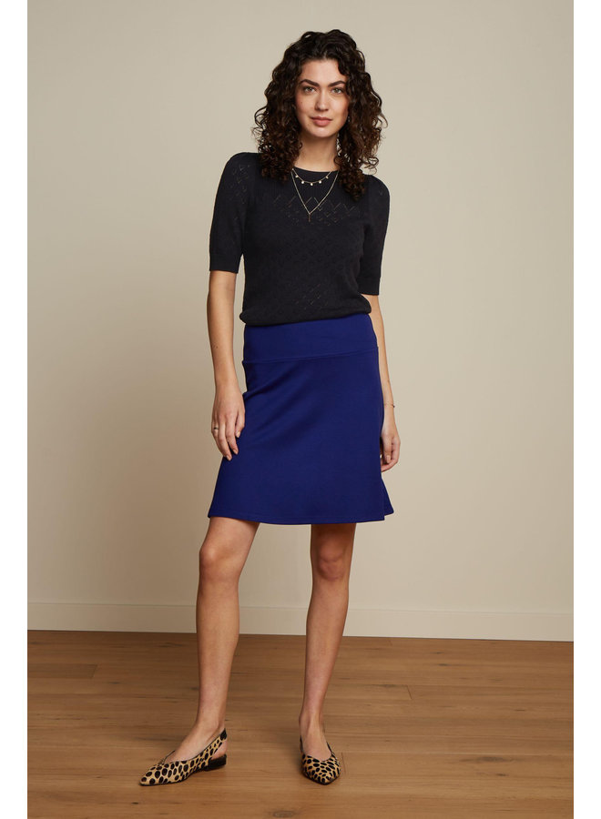 Rock - Border Skirt Milano Uni - Peacoat Blue