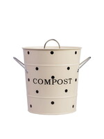 Isabelle Rose Kompost Kübel "Beige" - 21x19cm