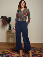 King Louie Hosen - Federica Pants Milano Uni - Evening Blue