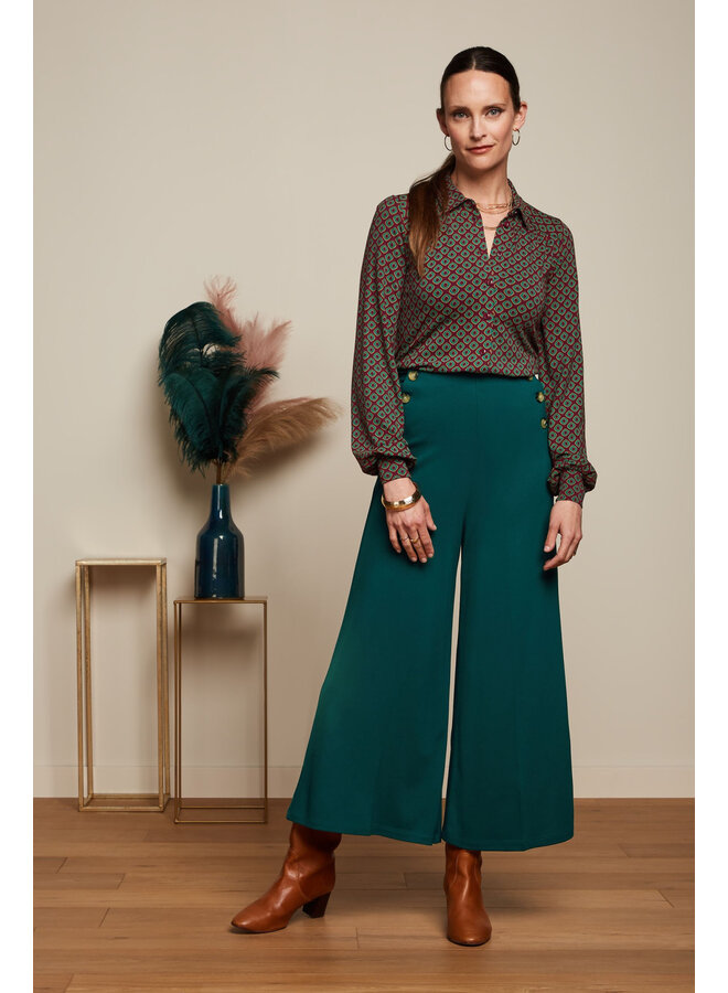 Pia Culotte Milano Uni - Pine Green