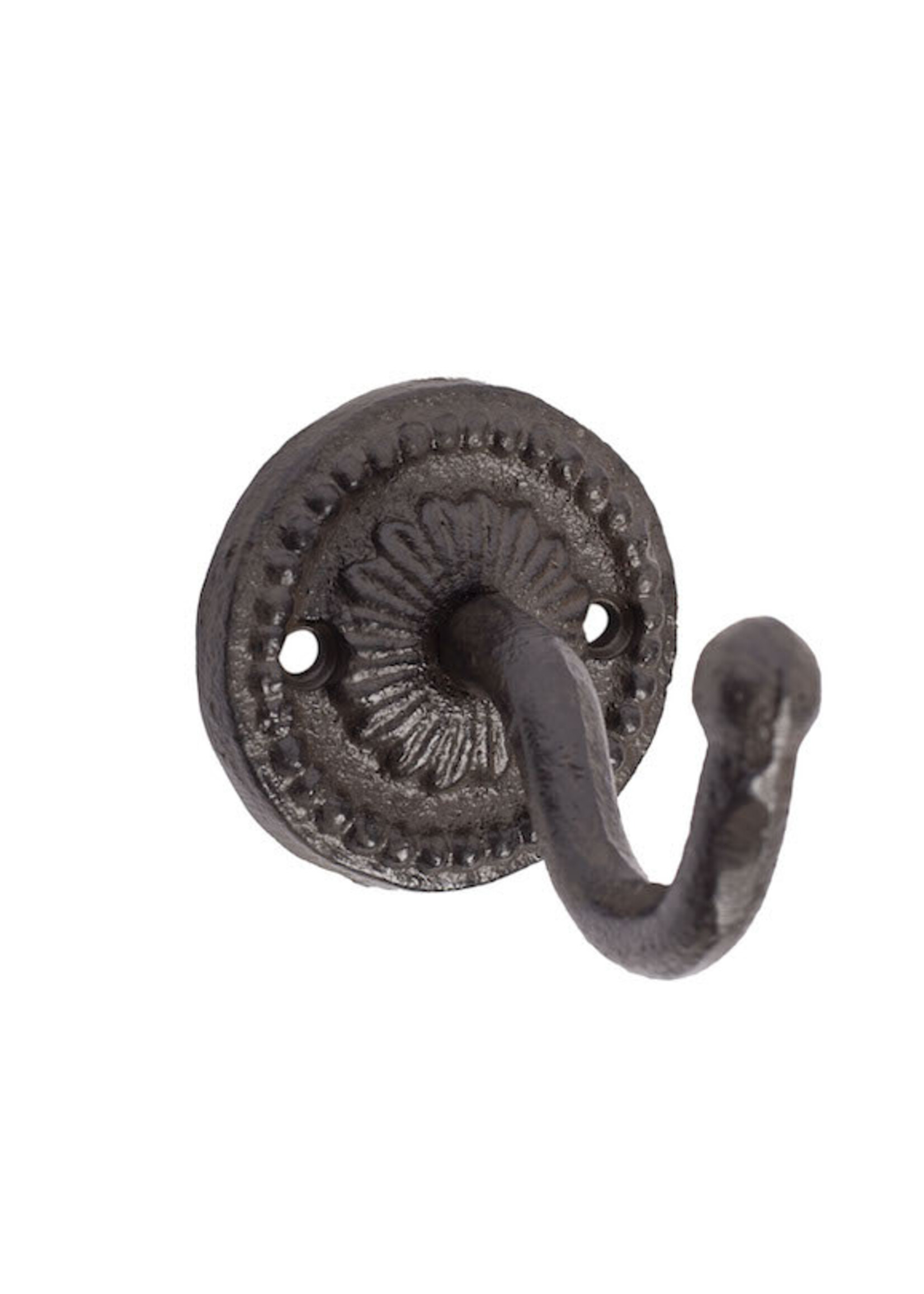Wandhaken aus Gusseisen - Rostbraun - Flower