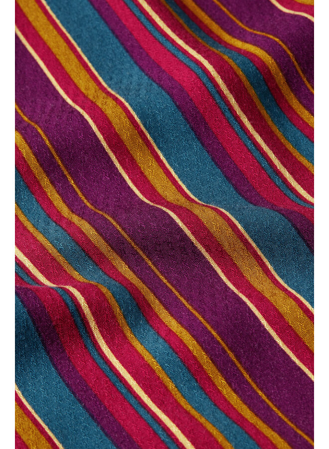 Bluse -Maisie Blouse Marion Stripe - Imperial Purple