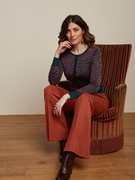 King Louie Hosen - Gael Pintuck Pants Aurora - Cognac Orange