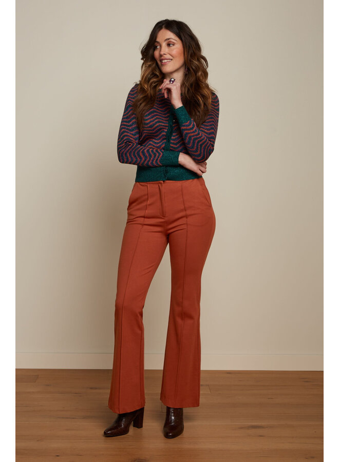 Hosen - Gael Pintuck Pants Aurora - Cognac Orange