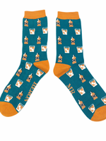 Lustige Bambus Socken - "Whisky" Grün (40-45)