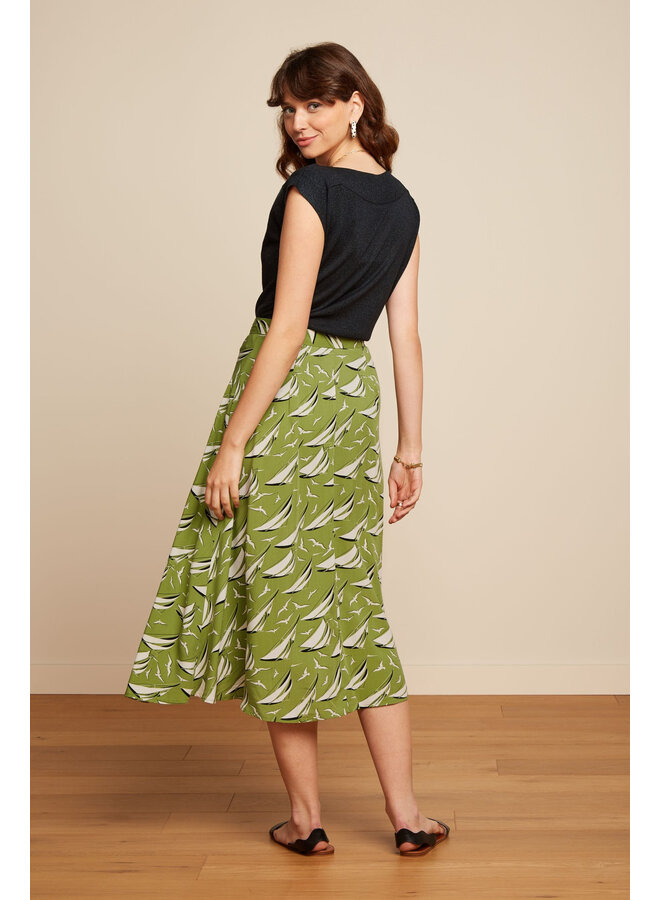 Rock - Judy Midi Skirt Bateau - Woodbine Green