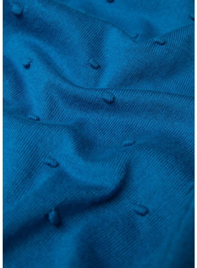 Cardigan Knot Hop - funny bugs blue knit