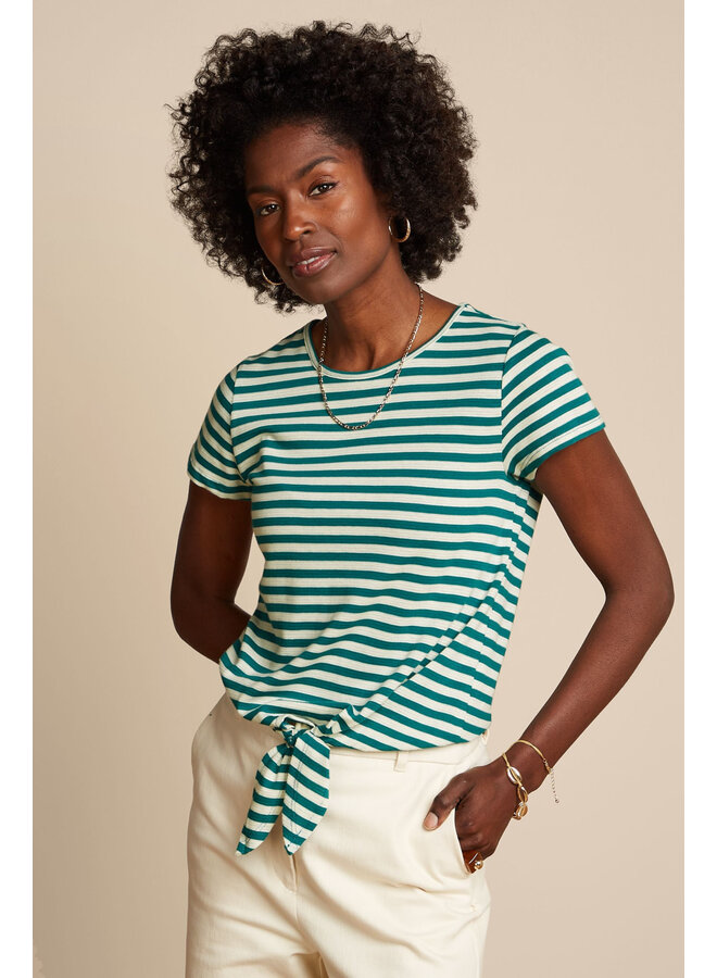 Knot T-Shirt Chopito Stripe - Ponderosa Green