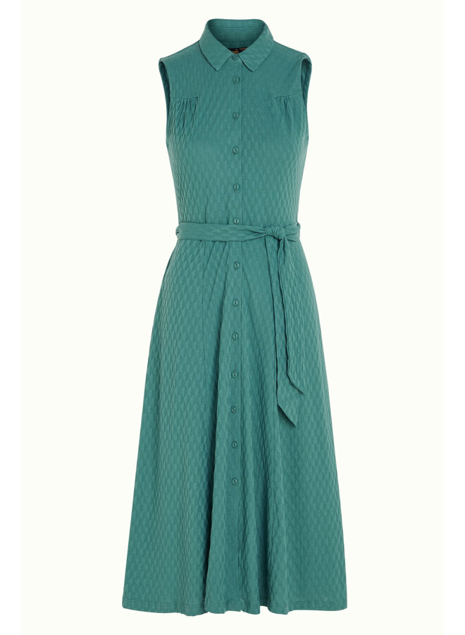 Kleid - Nova Dress Manelli Jacquard - Smoke Green