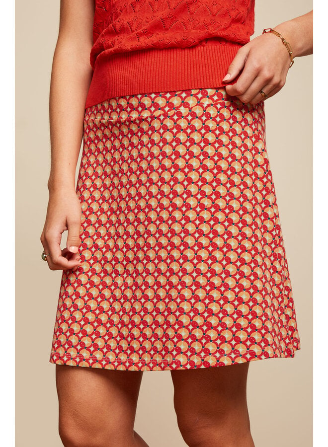 Rock - Border Skirt Rowe - Fiery Red