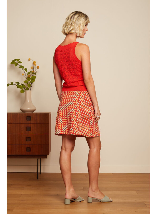 Rock - Border Skirt Rowe - Fiery Red