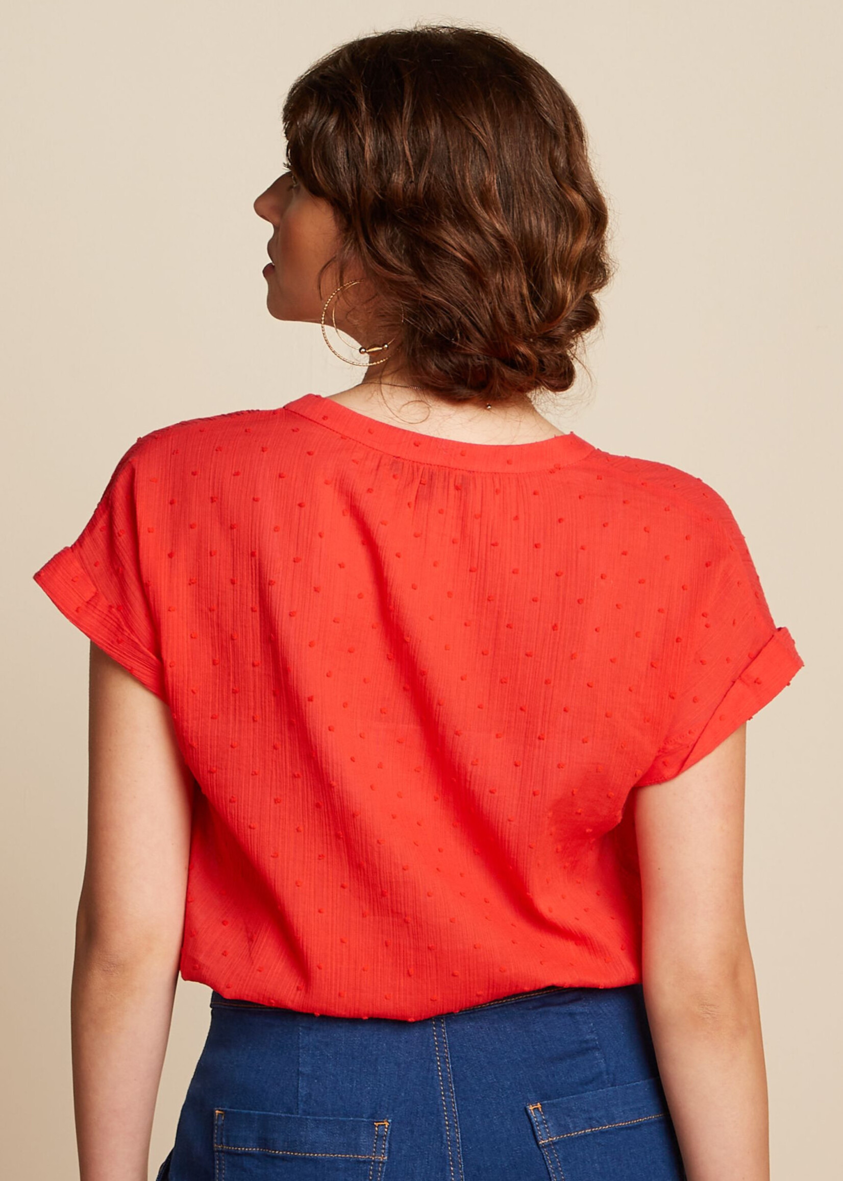 King Louie Bluse - Stella Blouse Verano - Fire Red
