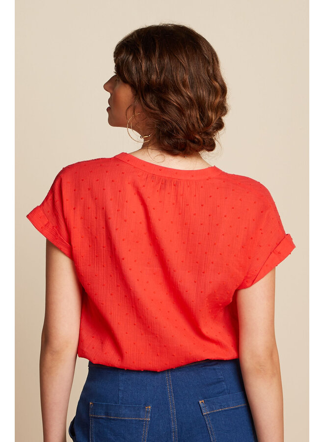 Bluse - Stella Blouse Verano - Fire Red