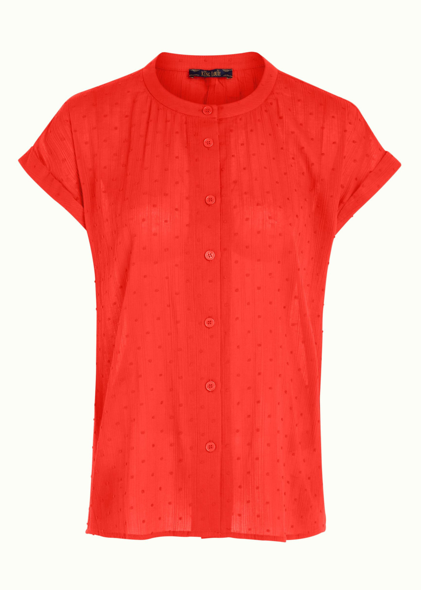King Louie Bluse - Stella Blouse Verano - Fire Red