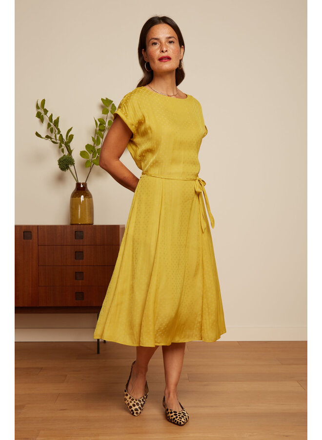 Kleid - Betty Loose Fit Dress Bisque - Tuscan Yellow