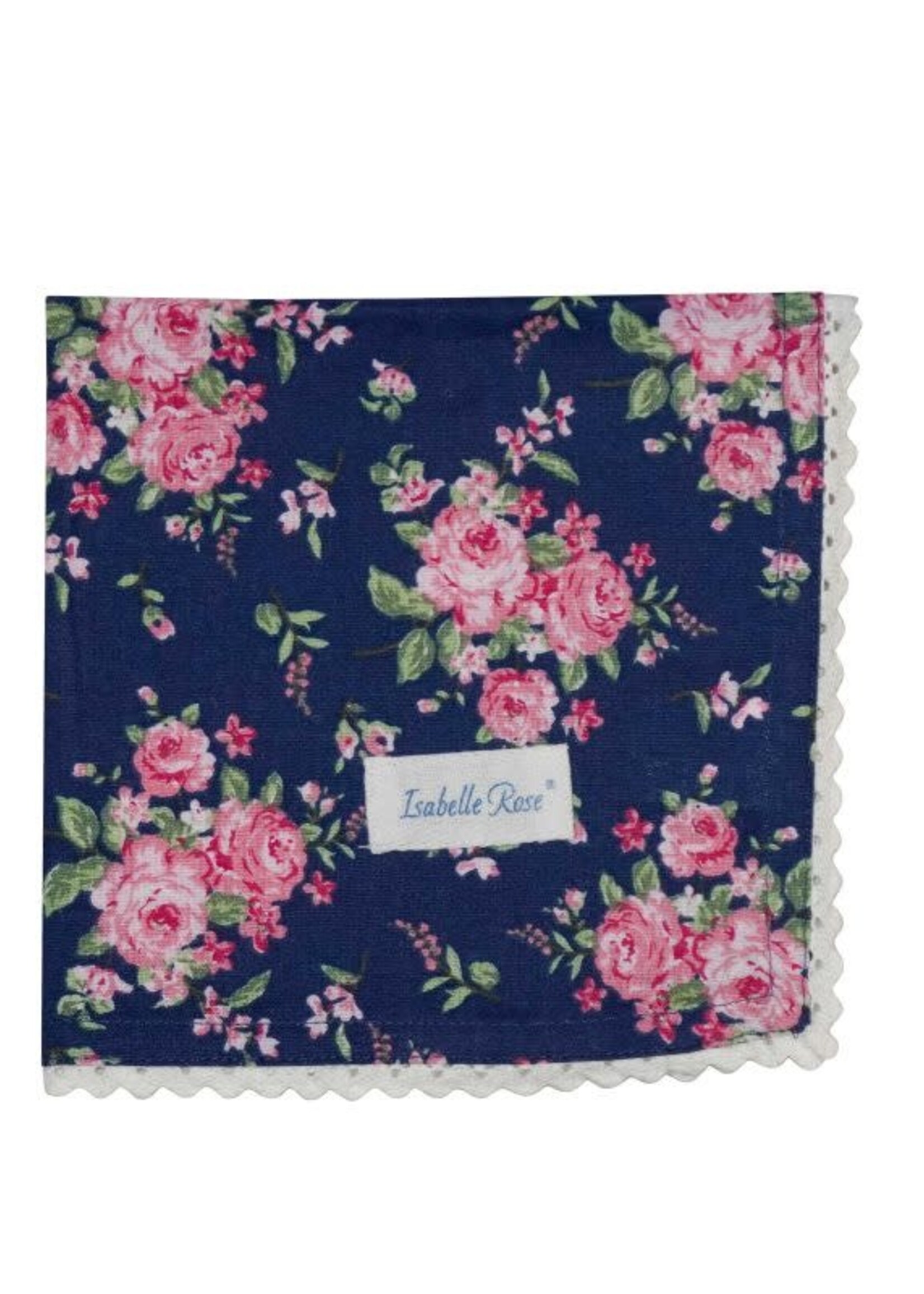 Isabelle Rose Serviette mit Spitze Bella Blau