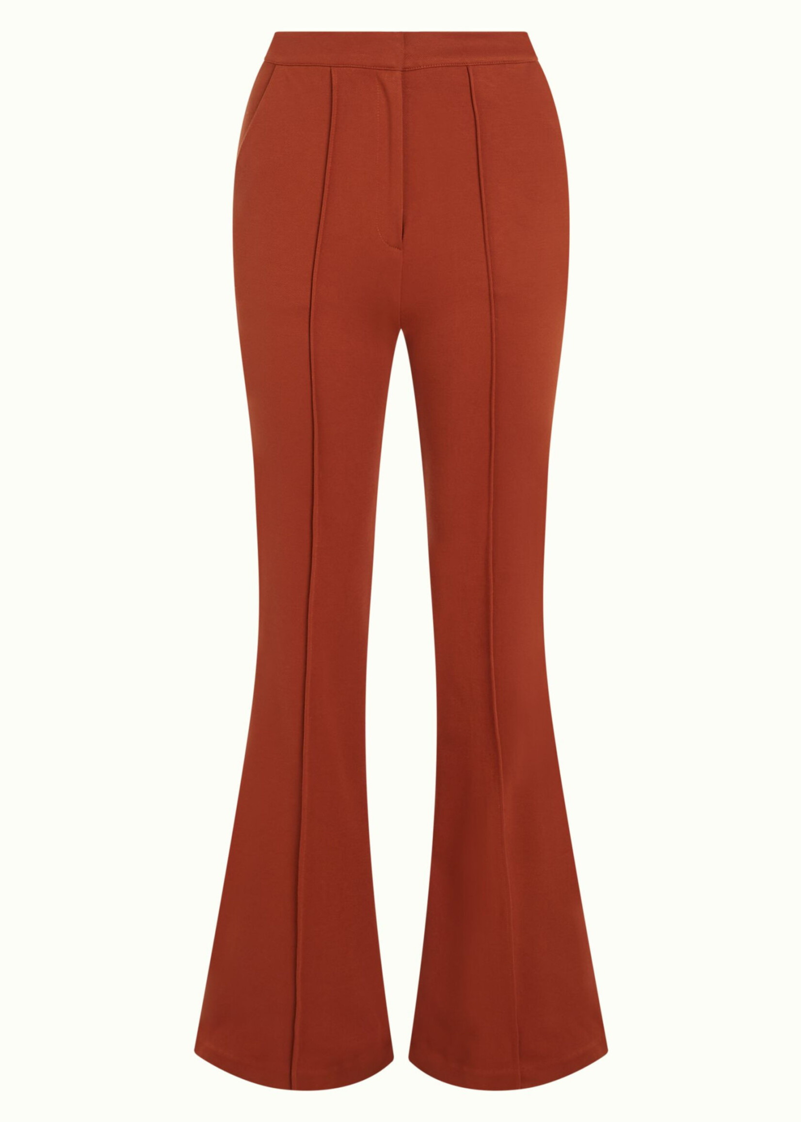 King Louie Hosen - Gael Pintuck Pants Aurora - Cognac Orange