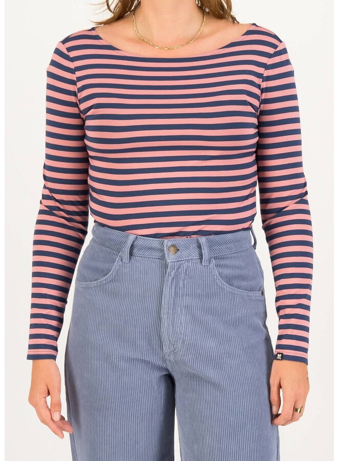 Ringelshirt Sweet Sailorette - dusty blue stripe