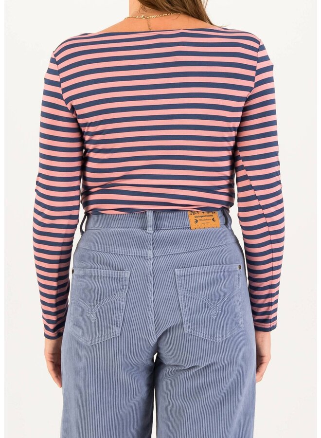 Ringelshirt Sweet Sailorette - dusty blue stripe