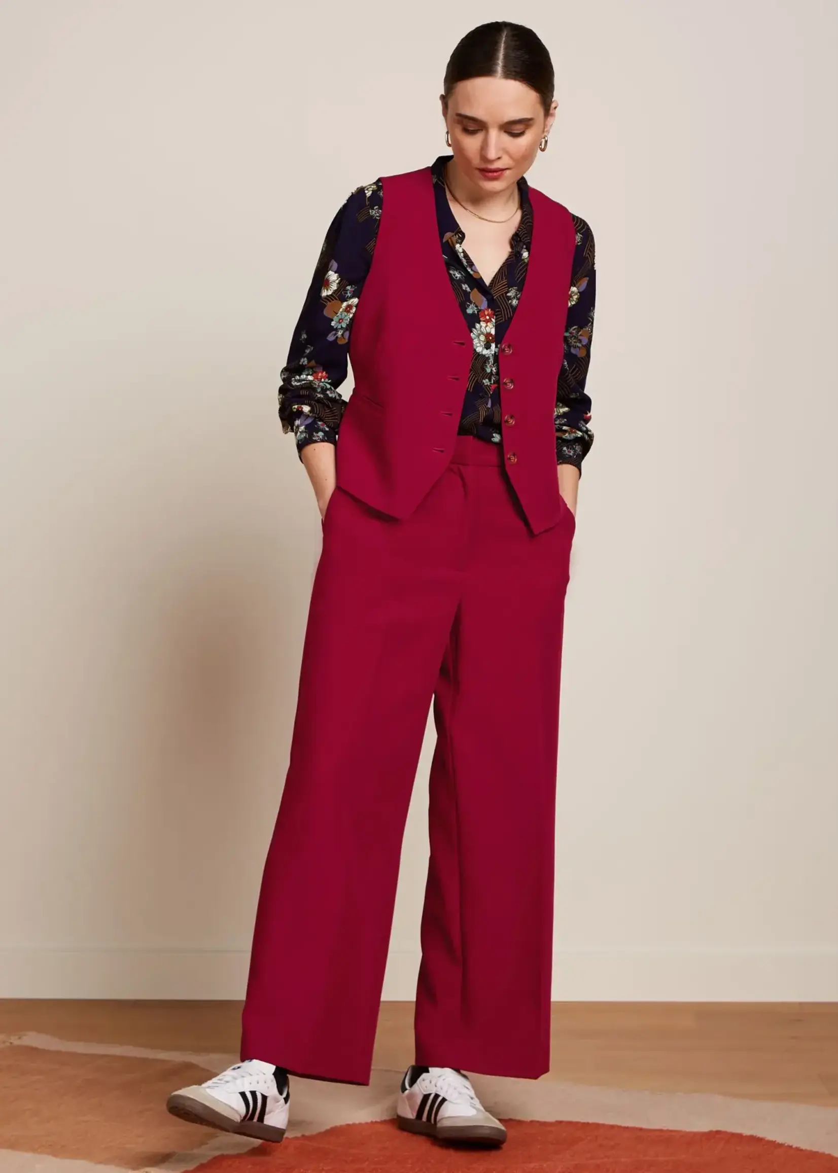 King Louie Weste - Bianca Gilet Marple - Rumba Red