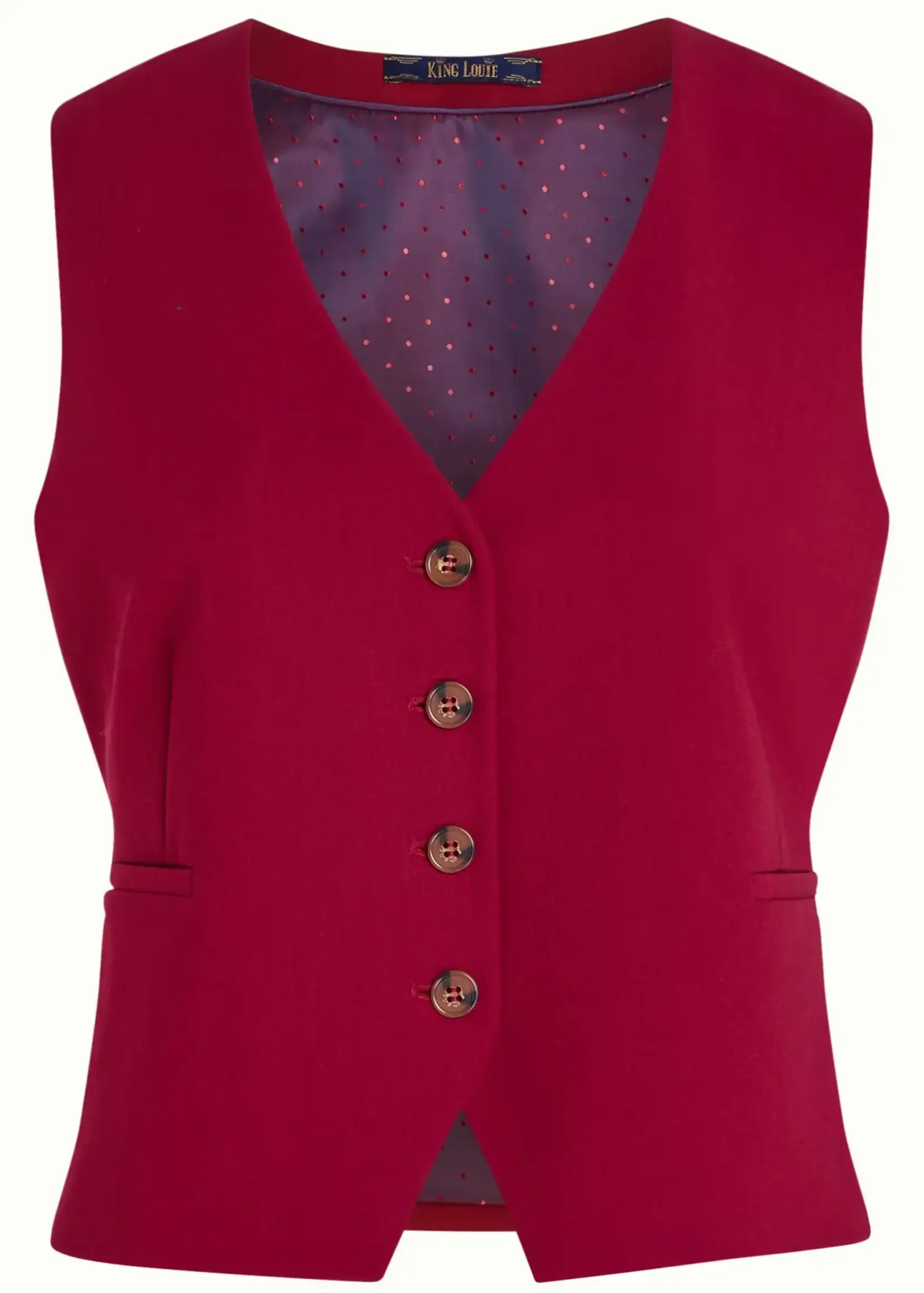 King Louie Weste - Bianca Gilet Marple - Rumba Red