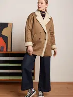 King Louie Mantel - Amelie Coat Lammy - Sulphur Yellow