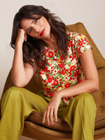 King Louie Aria Knot Top Punch - Fire Red